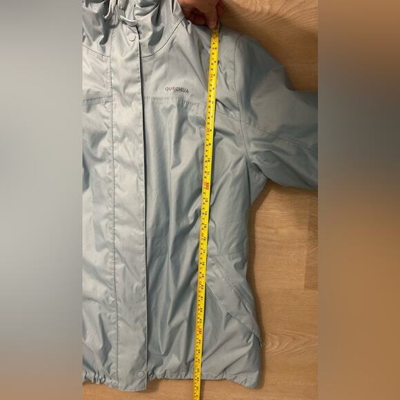 Quechua by Decathlon Light Blue Women’s Hooded Waterproof Winter Jacket - Picture 13 of 15